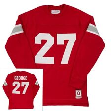 Mitchell & Ness Ohio State Eddie George Gold Century 2022 Long Jersey Shirt Med