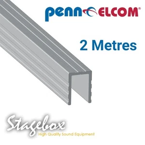 9mm U-Channel Shape Extrusion - 2m Long to fit 9mm Board - Picture 1 of 3