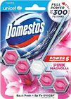 Domestos Power 5 Pink Magnolia toilet blocks that clean at full power (55g)