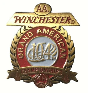 AA WINCHESTER GRAND AMERICAN ATA CHAMPION SHIPS TRAPSHOOTING ASSOC. PIN 104 - Picture 1 of 1