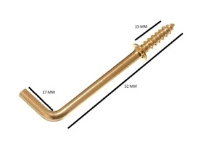 Gancho a tornillo de tocador 38 mm longitud total al hombro 55 mm Eb con paquete talla 20 - Imagen 1 de 1