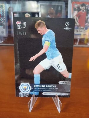 2021 TOPPS NOW UEFA #69 KEVIN DE BRUYNE MANCHESTER CITY FC Black Parallel /99 - Imagen 1 de 3