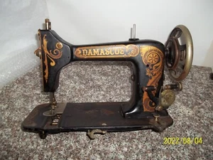 K1 1889 Antique Treadle Damascus Sewing Machine Original Parts - Picture 1 of 31