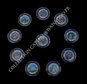 Coffret Trésor de L'Empire des Mayas 10 monnaies de1 Peso Mexicain - Picture 1 of 1
