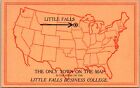 Little Falls Business College MN Only Town On Map Minnesota c1910s postcard P19