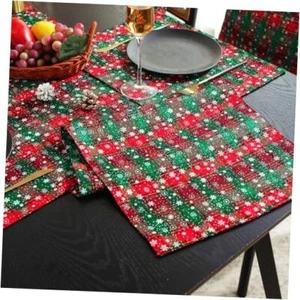 Christmas Table Runner,Table Runners 72 Inches Long,Christmas Plaid Red/Green - Picture 1 of 8