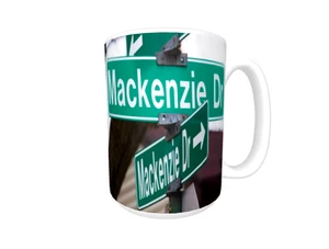 MACKENZIE Kaffeebecher / Tasse mit dem Namen auf tatsächlichen Schildfotos - Bild 1 von 2