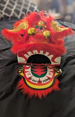 Máscara tradicional vietnamita dragão leão de Saigon, com luzes de LED! - Imagem 1 de 4