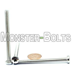 Qty 1,000 - M5 x 70mm DIN 7985A Phillips Pan Machine Screw, A2 Stainless Steel - Picture 1 of 2
