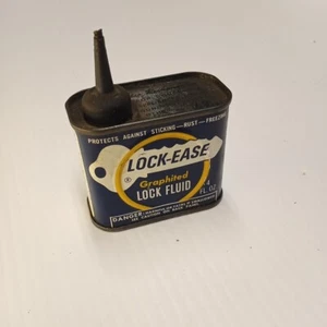 Vintage american grease stick co Lock-ease handy oiler can lead top lock fluid - Picture 1 of 9