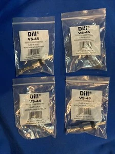 4 NEW! Dill VS-45 TPMS Redi Sensor Chrome Snap In Valve Stem Clip In Type - Picture 1 of 3