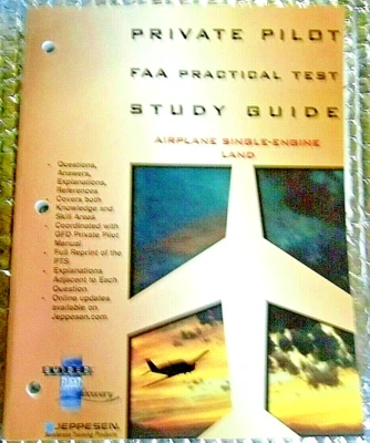 2000 Jeppesen Private Pilot FAA Practice Test Study Guide Single Engine Land - Image 1 of 4