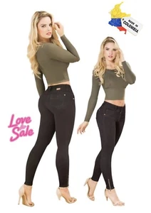 Pantalones Colombianos Levanta Cola Butt Lifter Women PushUp Jeans Tummy Control - Picture 1 of 8