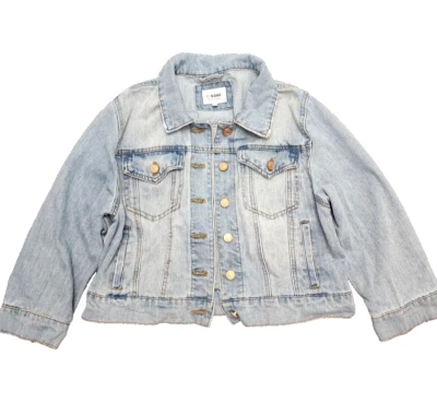 Junio's CISONO Womens Juniors Light Wash Denim Jean Button Up Jacket Size L - Image 1 of 4