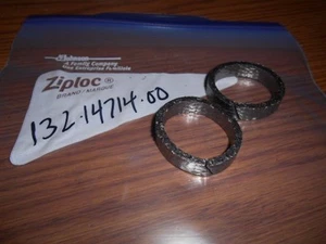 NOS Muffler Joint Gaskets Yamaha YG1 YL1 YCS CS3 RD200 RD60 132-14714-00 Qty 2 - Picture 1 of 1