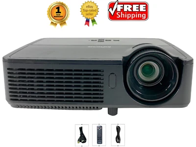 InFocus IN2126 Projektor DLP 3200 Lumen Tragbar 4k HDMI 3D W / Set Fernbedienung - Bild 1 von 4