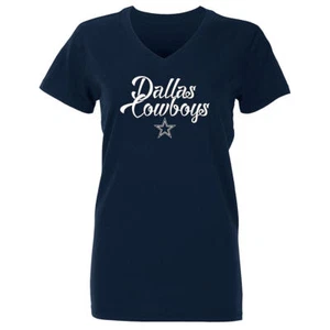 NFL Dallas Cowboys Youth Girls Blue Short Sleeve Tee Shirt, Size XL (16), NWT - Picture 1 of 5