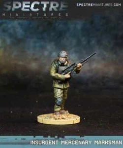 Spectre Miniatures Insurgents Mercenary Marksman - Imagen 1 de 1