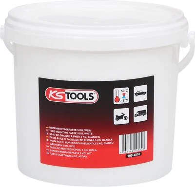 KS TOOLS Tyre Fitting Paste 5kg, White - Image 1 of 4