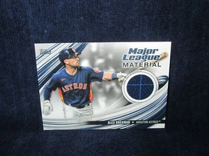 2023 Topps Update Blue Stripe Jersey Insert Card Alex Bregman #MLM-ABR - Picture 1 of 2