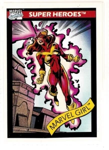 Marvel Comics Superhelden Karte #9: Marvel Girl, MCU, Impel, 1990 - Bild 1 von 2