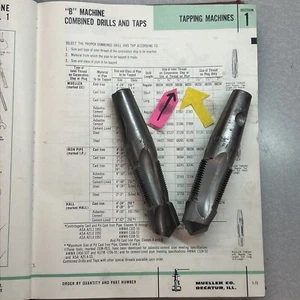 MUELLER 58230 y 58231 taladro y grifo 3/4"" y 1"" uso ligero, se adapta a máquina B, A-2 - Imagen 1 de 24