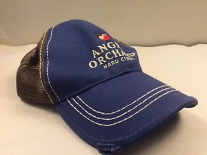 Angry Orchard Hard Cider adjustable hat Blue and Brown - Picture 1 of 8