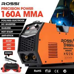 ROSSI 160 Amp Inverter Stick Welder MMA Arc DC Multi-Metal Aluminium 15A Plug - Picture 1 of 12