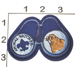 Animal Watcher Patch Boy Scouts of America BSA Binoculars Walrus Embroidered - Picture 1 of 1