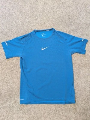 Camiseta Nike Aeroreact Para Mujer Grande Azul Correr Atlética Bolsillo Centro Swoosh  Foto 1 de 4