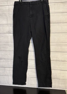 Herren Banana Republic Aiden Chino Hose Schwarz Anthrazit Größe 33x34 100% Baumwolle EG - Bild 1 von 7