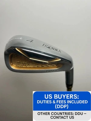 HONMA BERES IS-06 3-Star Single Iron 4-Iron 19.5° R-Flex ARMRQ X 47 w/Headcover - Image 1 of 4