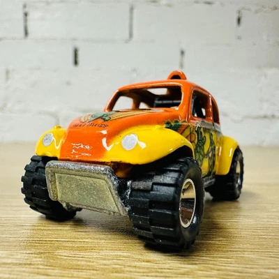 VW Volkswagen Baja Bug Beetle Orange Yellow The Grateful Dead Premium Real Rider - Image 1 of 4