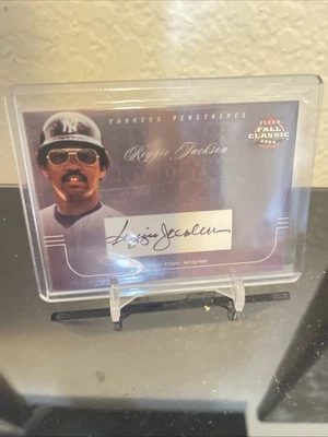 2003 Fleer Fall Classic #YP/RJ Reggie Jackson Yankees Penstripes Auto #/100 - Image 1 of 2