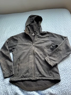 Chaqueta Showers Pass Navigator Talla Grande Rara Negra con Patrón de Mapa Reflectante. Foto 1 de 4