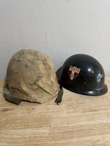 Texas A&M Fixed Bale WWII US M1 HELMET Front Seam Camo Named Micarta Liner - Picture 1 of 24