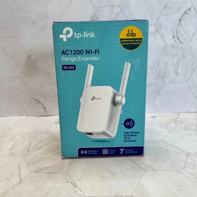 NIB TP-LINK AC1200 RE305 Wi-Fi Range Extender Dual Band White Easy Set Up - Image 1 of 4
