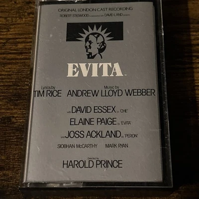 EVITA SUPERSTAR ORIGINAL LONDON CAST RECORDING cassette Essex album White Shell - Image 1 of 2