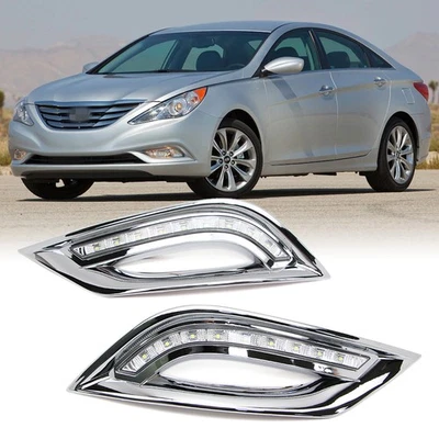 LED DRL for Hyundai Sonata 2011-2014 Daytime Running Light W/ Turn Signal Lamp - Image 1 of 4