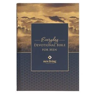 NLT Holy Bible Everyday Devotional Bible for Men New Living Translation, - Picture 1 of 6