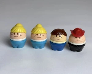 4 Little Tikes Toddle Tots Bombero Niño Cabello Marrón Niña Rubio De Colección - Imagen 1 de 6
