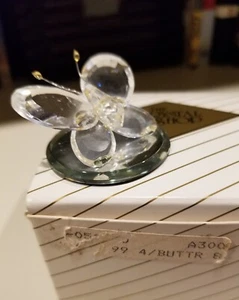 Vintage Mini Kristall Schmetterling Figur The Crystal Shop - Bild 1 von 6