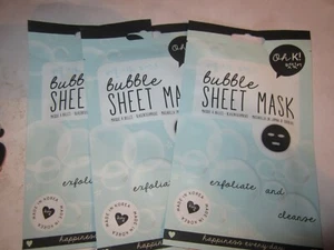 3 OH K! BUBBLE SHEET MASK 0.81 OZ EA. EXP: 7/20 EXFOLIATE AND CLEANSE - Picture 1 of 2