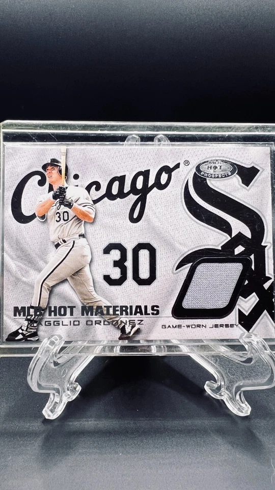 2002 Fleer Hot Prospects - MLB Hot Materials #HM-MO Magglio Ordonez  Game-Worn - Image 1 of 2