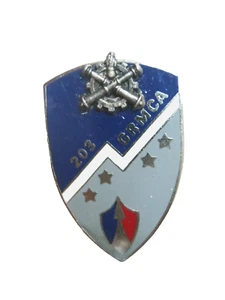 INSIGNE EMAIL MATERIEL 203° GRMCA (Groupe Réparation Matériel de Corps d’Armée) - Picture 1 of 2