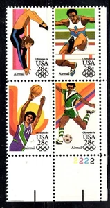 U S SCOTT C 104a (C101-104) OLYMPICS AIRMAIL PLACA BLOQUE DE 4 DIFERENTES MNH - Imagen 1 de 1