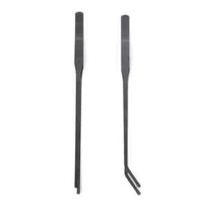 2pack Long Handle Aquariums Tweezers Stainless Steel Straight Curved Long Tongs - Picture 1 of 8