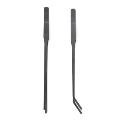 2pack Long Handle Aquariums Tweezers Stainless Steel Straight Curved Long Tongs - Image 1 of 4