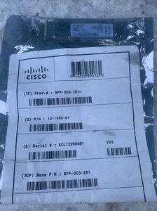 GENUINE CISCO SFP-OC3-IR1 - OC3/STM1 SFP - 10-1966-01 - Picture 1 of 2