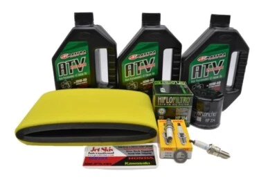 Kawasaki Brute Force 750 Tune Up Oil Kit Air/Oil Filter Spark Plug w/ Washer - Image 1 of 4
